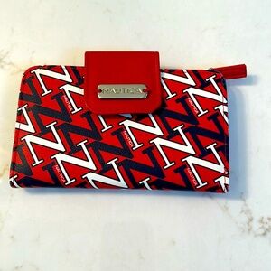 NWOT Nautica wallet super cuter red blue white